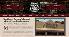 Desktop Screenshot of mcdadeswineandspirits.com