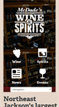 Mobile Screenshot of mcdadeswineandspirits.com